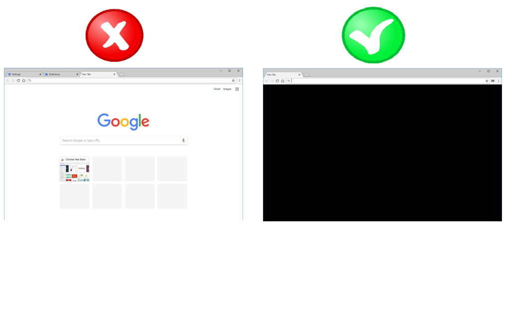 Solved: Chrome New Tab - Blank Colour Page